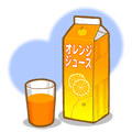 オレンジジュース・背景付